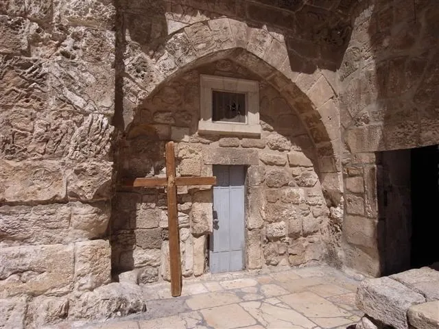 Church of the Holy Sepulchre - Crusader entrance to Calvary